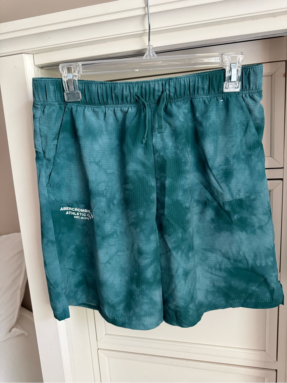 abercrombie kids Teal Tie-Dye Shorts